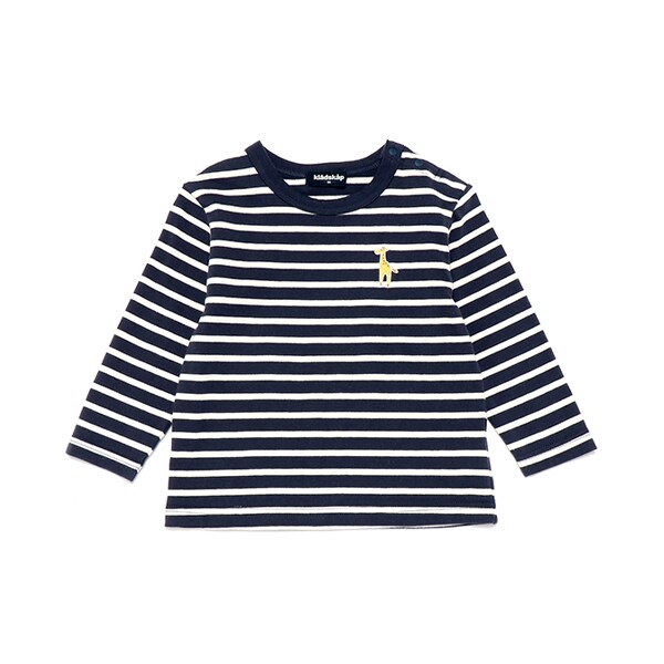 男女兼用ボーダー長袖Tシャツ