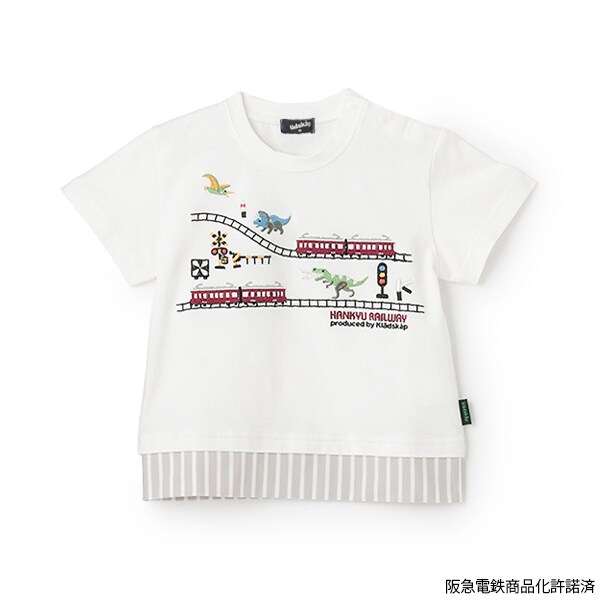 【阪急電鉄】裾切替半袖Tシャツ