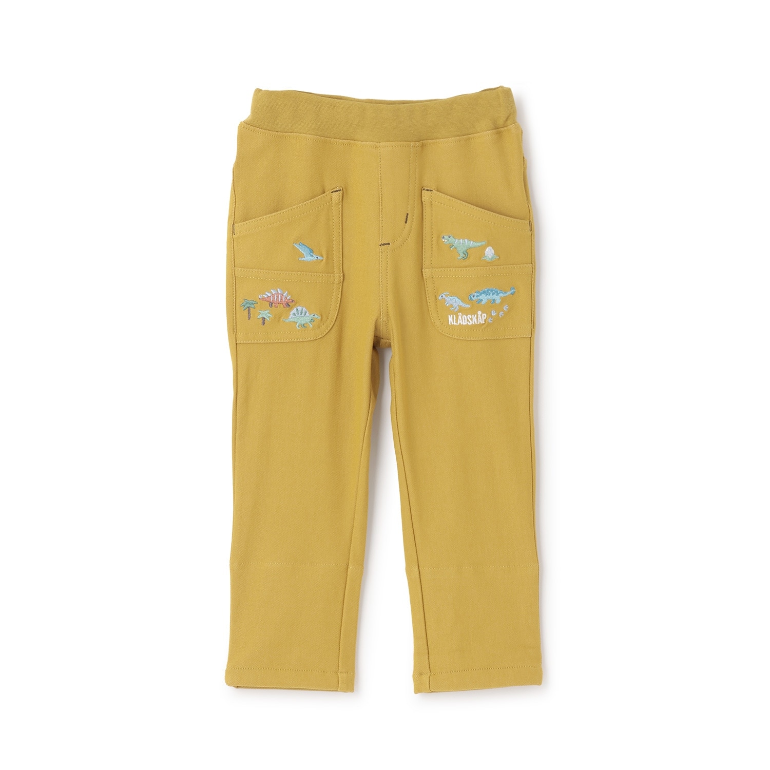 恐竜刺しゅうロング丈ストレートパンツ