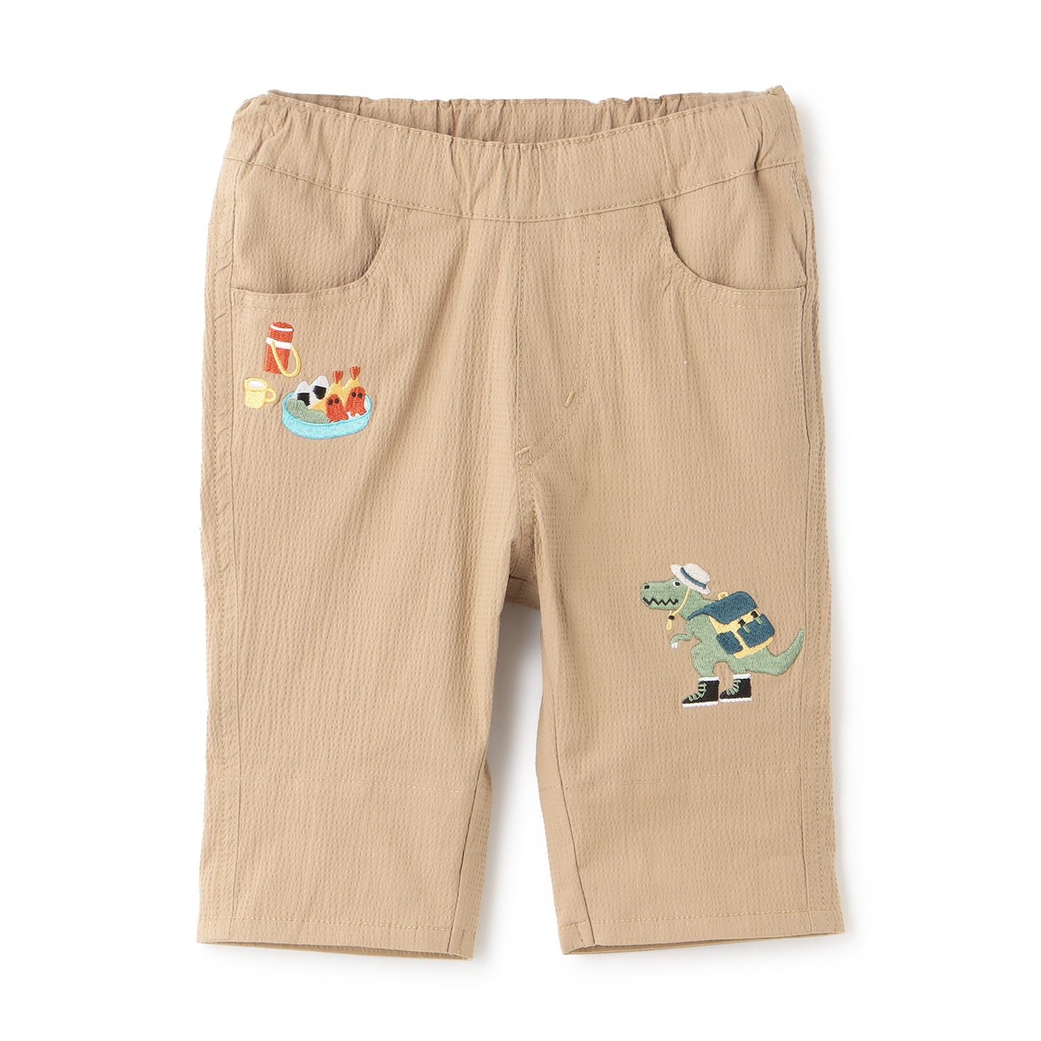 ピクニックザウルスとおにぎり6分丈パンツ