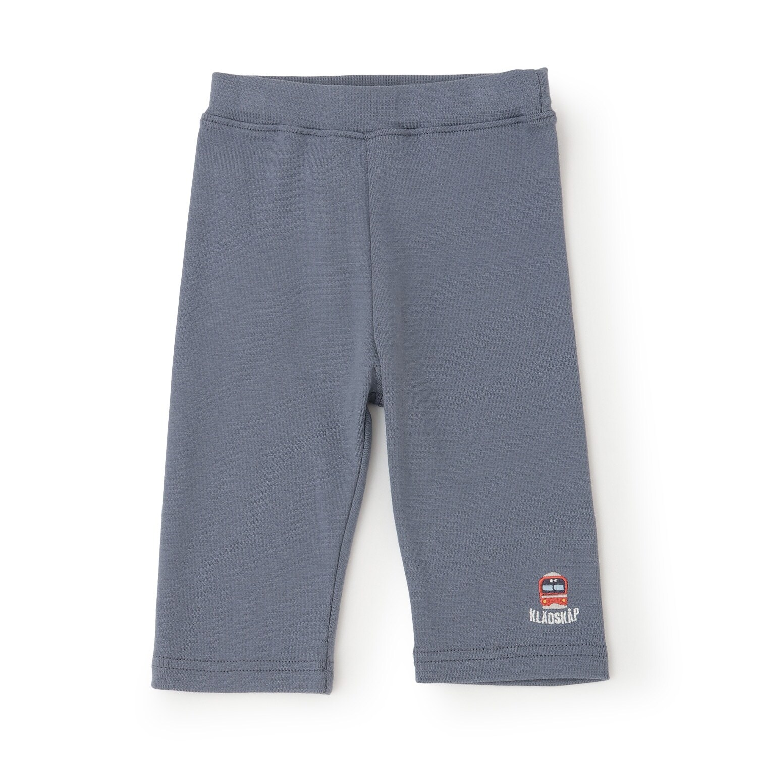 車ワンポイント刺しゅう6分丈レギパン