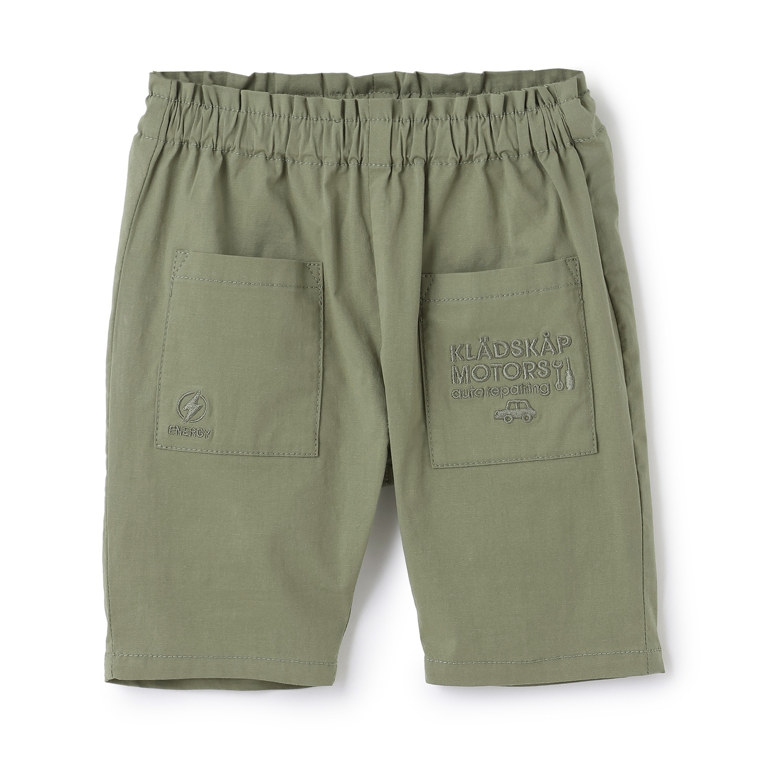 車刺しゅう6分丈テーパートパンツ