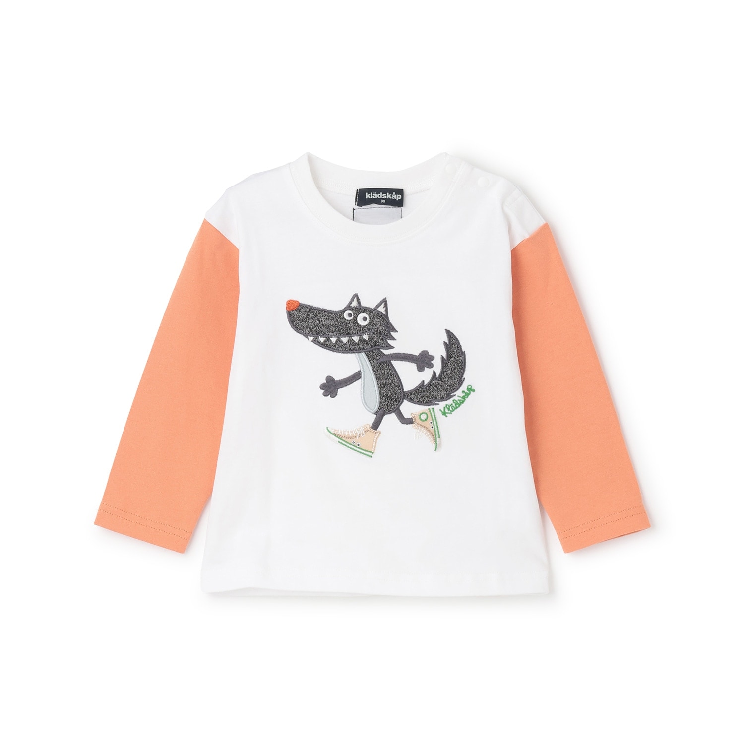 スニーカーオオカミ長袖Tシャツ