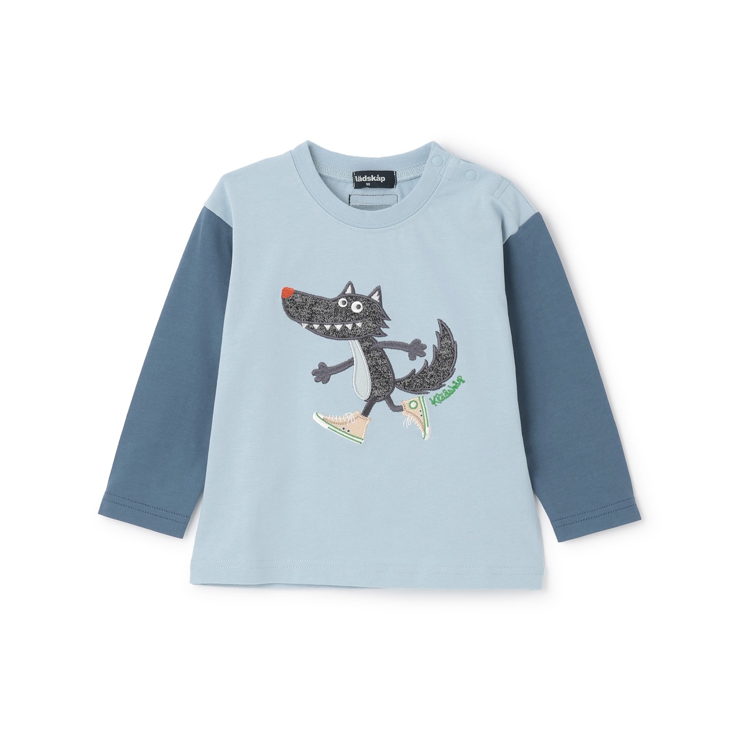 スニーカーオオカミ長袖Tシャツ