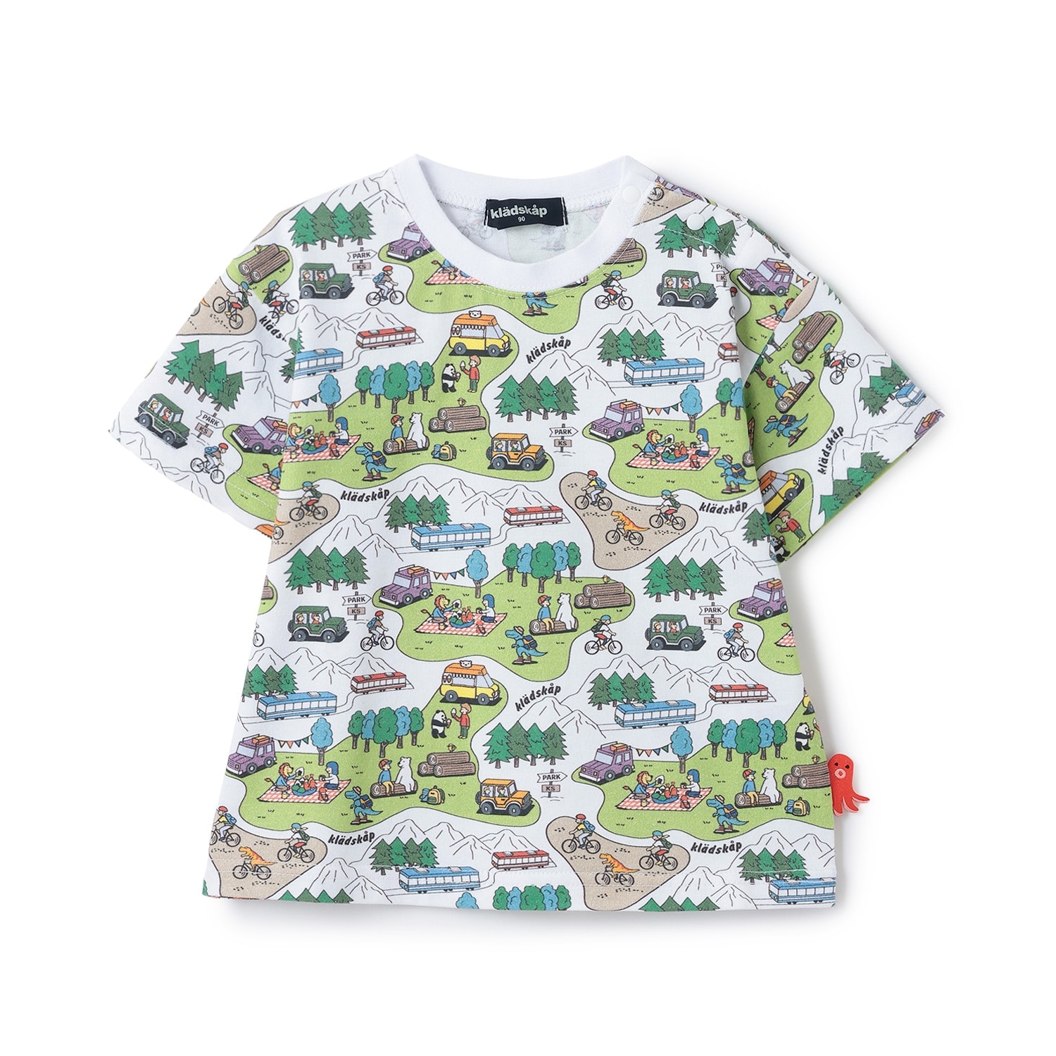 ピクニック総柄半袖Tシャツ