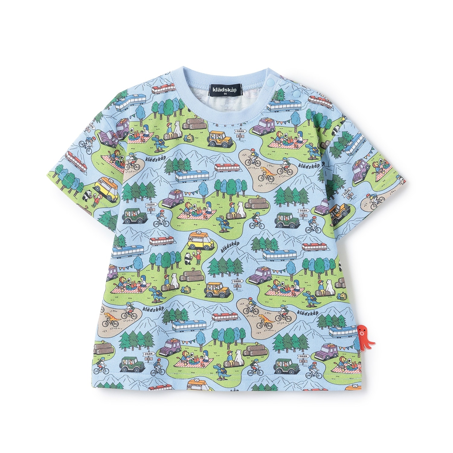 ピクニック総柄半袖Tシャツ