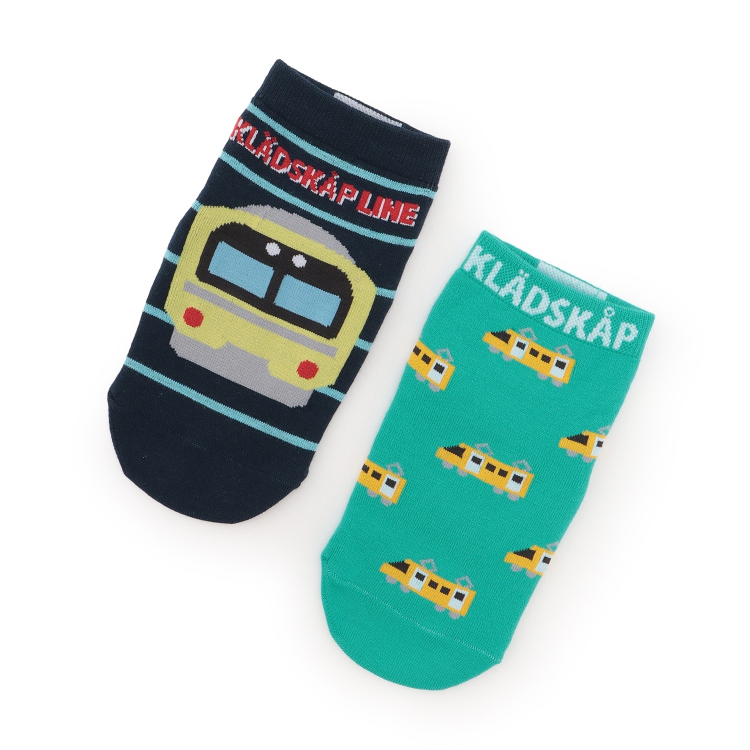 2足セット電車ショートソックス