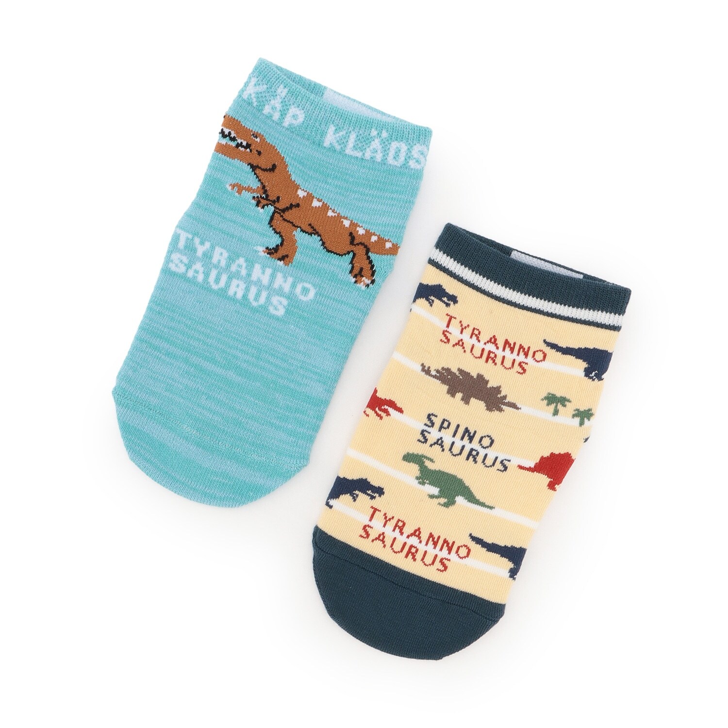 2足セット恐竜ショートソックス