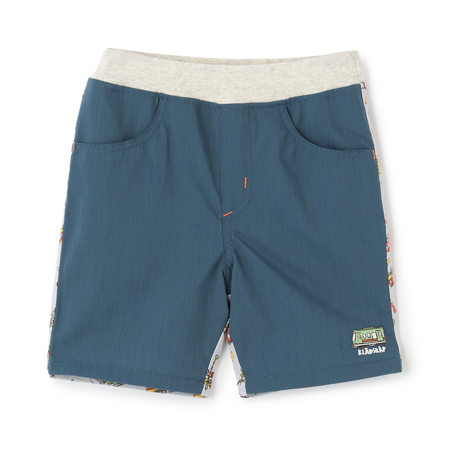 電車前後切替5分丈パンツ