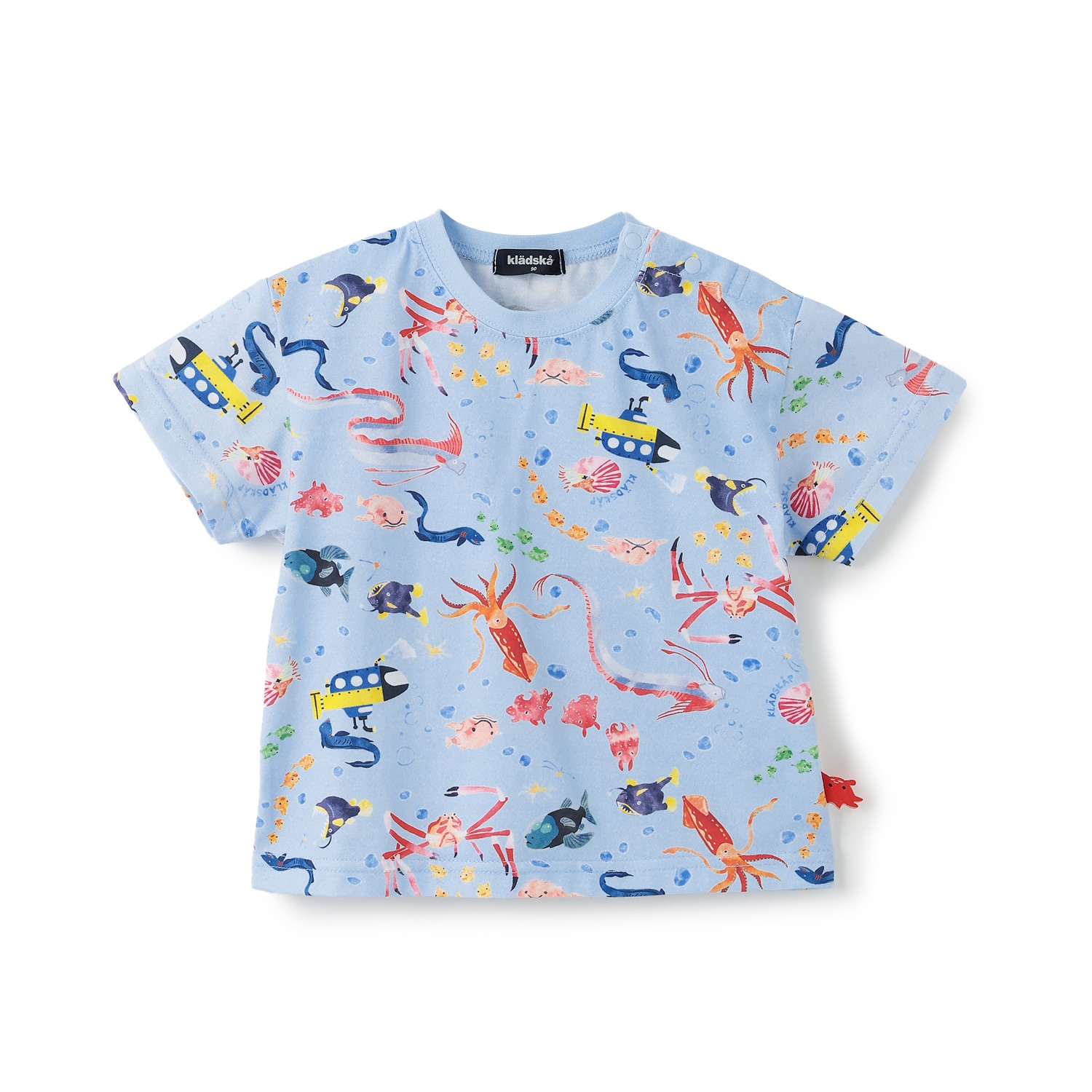 深海魚総柄半袖Tシャツ