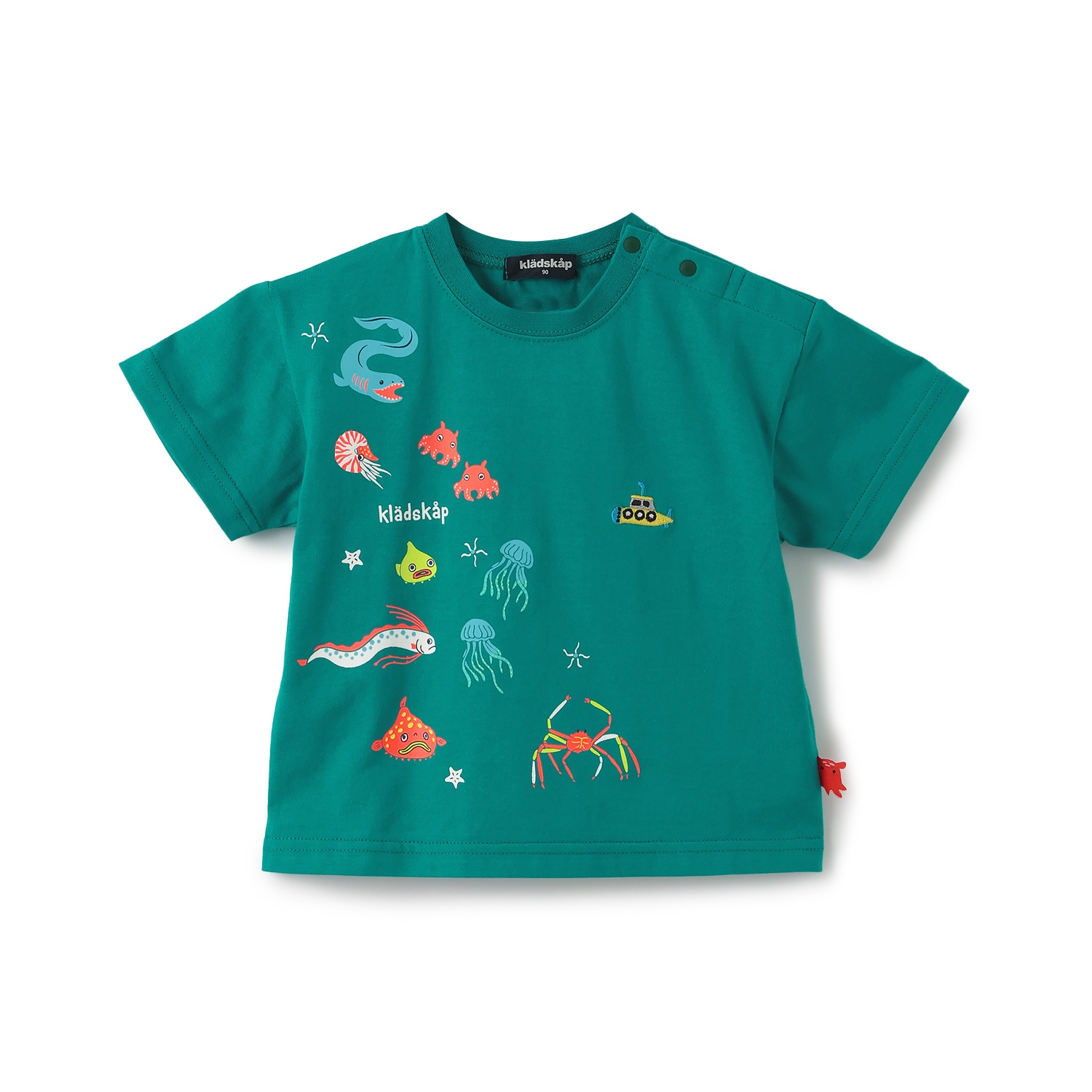 蓄光深海魚刺しゅう半袖Tシャツ