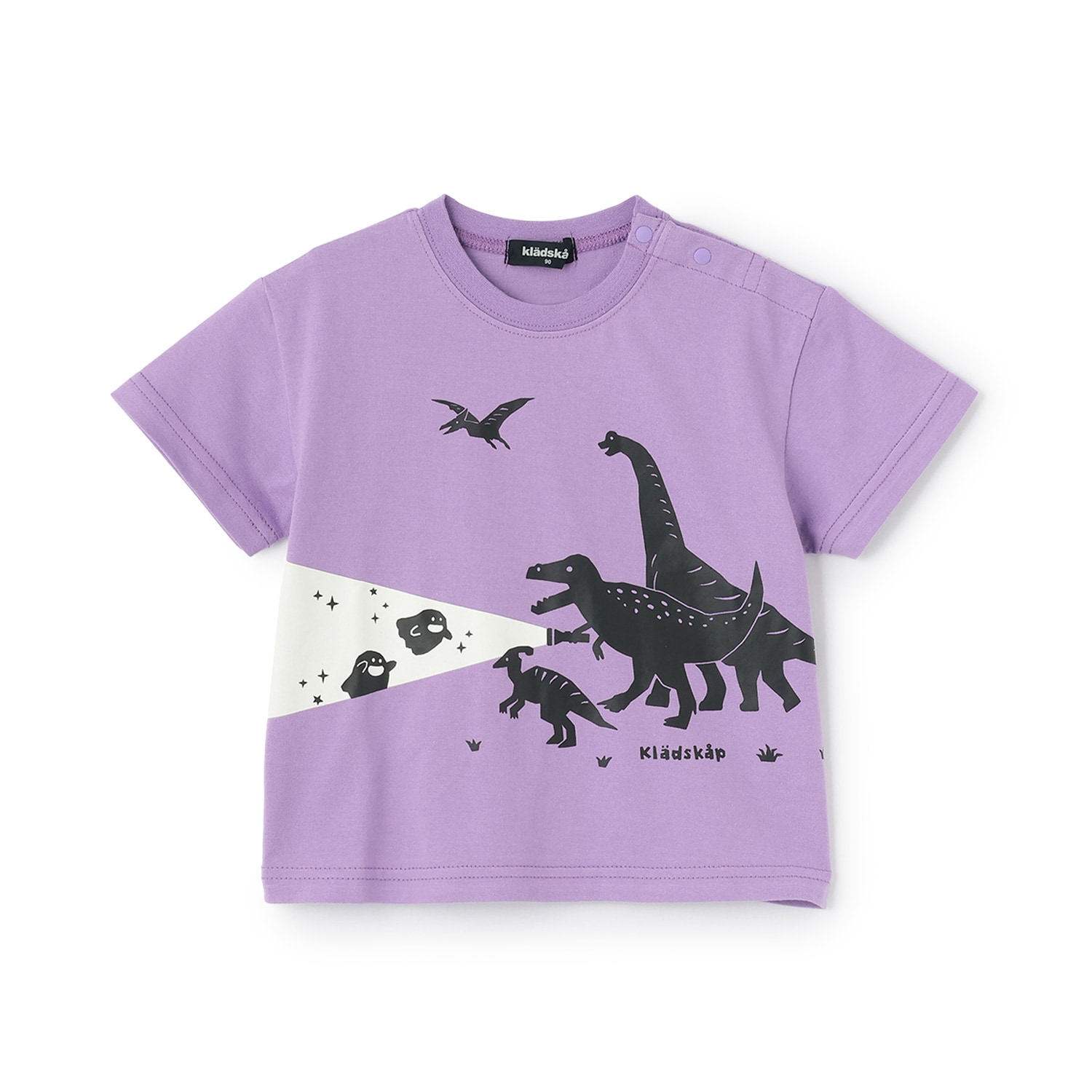 蓄光恐竜シルエット半袖Tシャツ