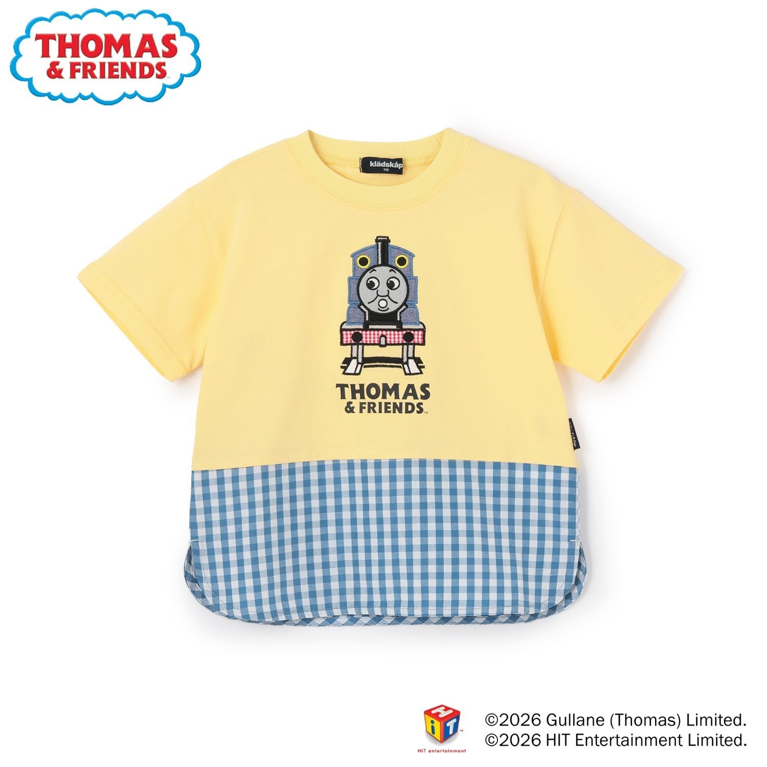 【3月13日発売予定】【トーマス】チェック切替半袖Tシャツ