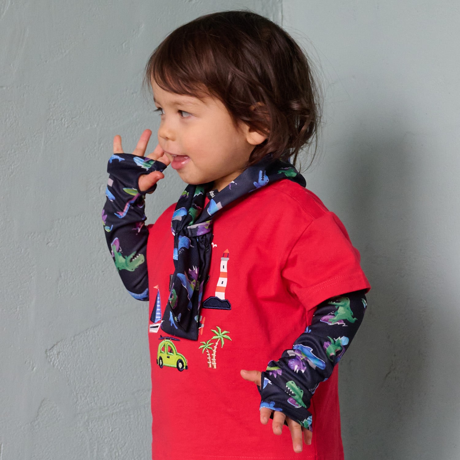 総柄アームカバー