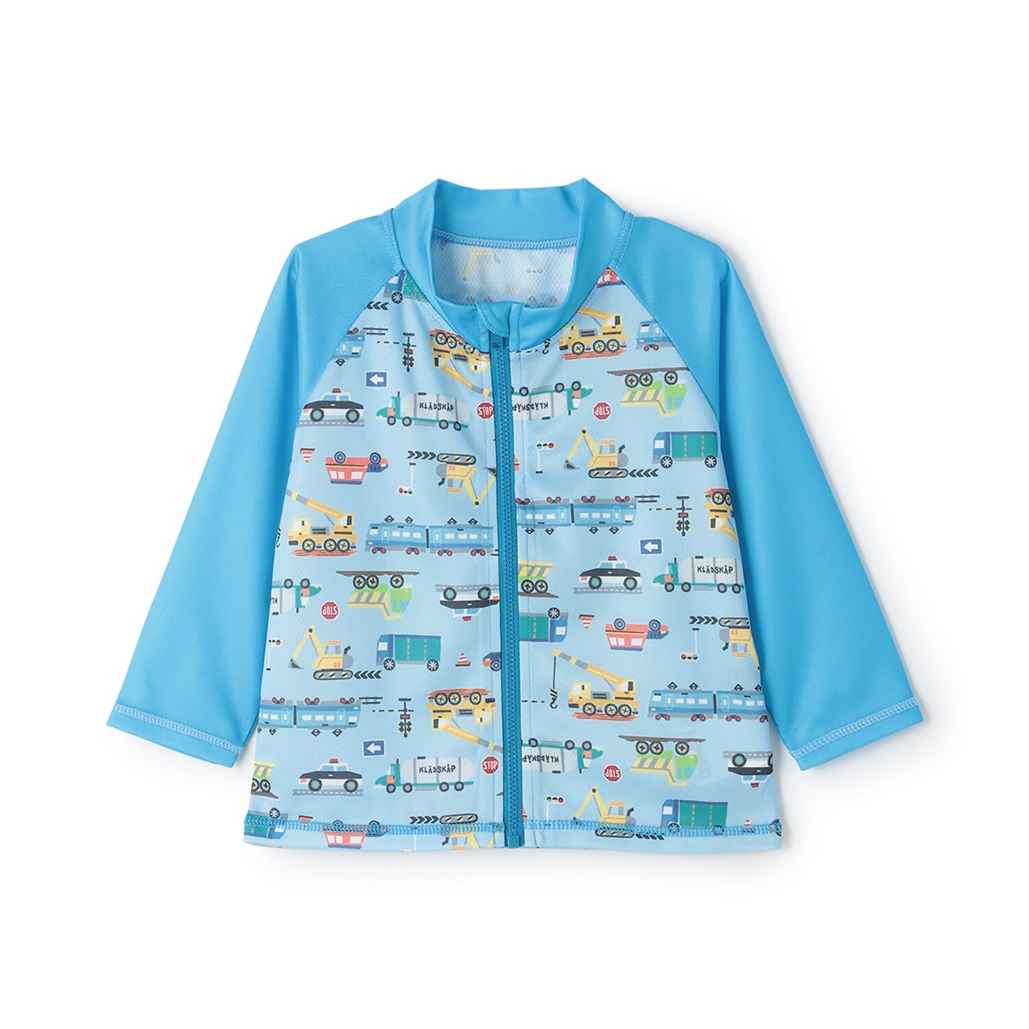 乗り物柄長袖ラッシュガード