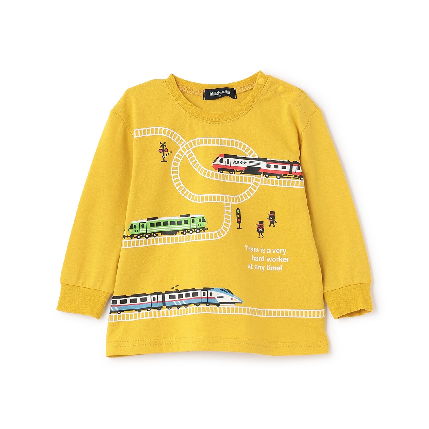 【人気商品再入荷】【直営店で取り扱い無し】電車プリント長袖Tシャツ