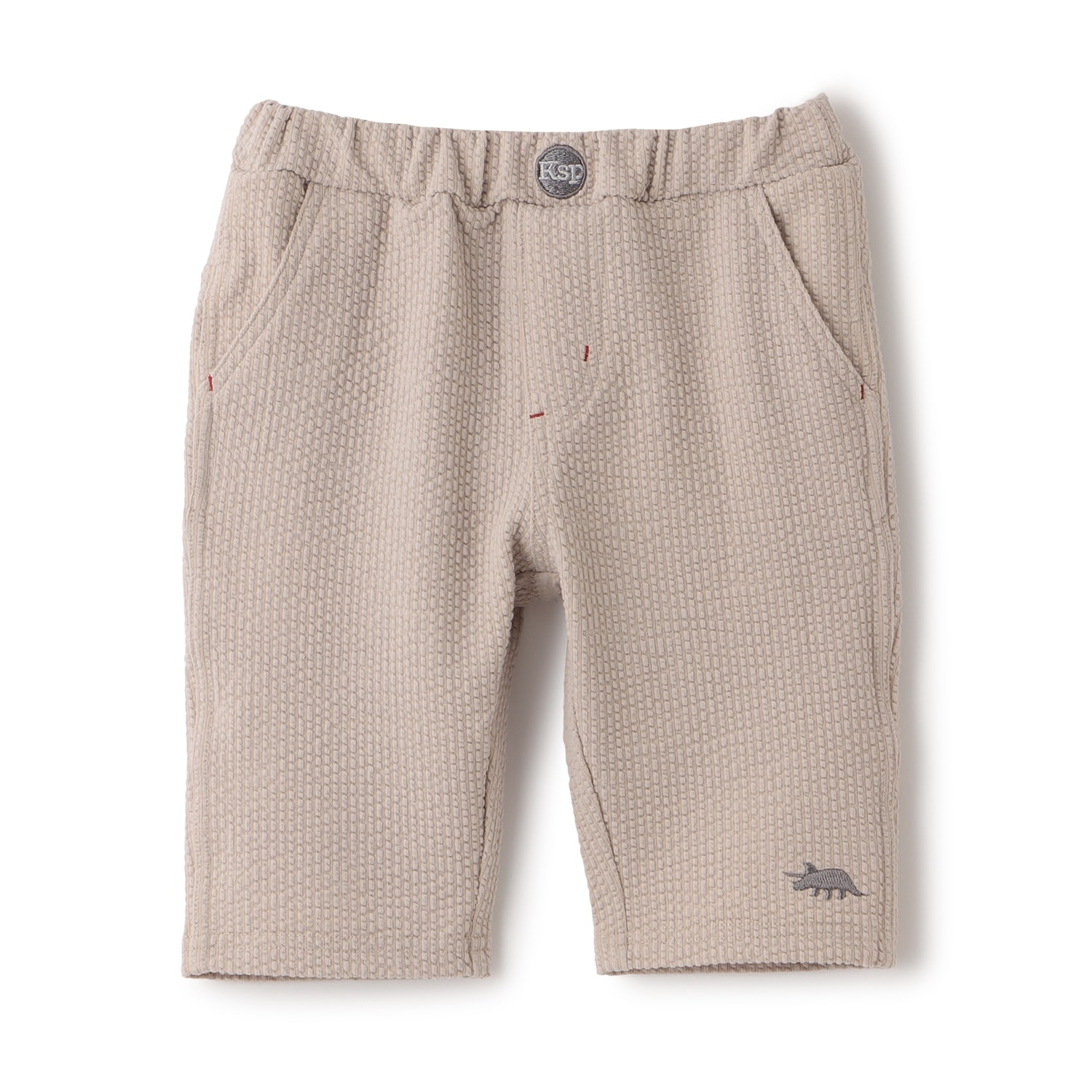 ☆彡ワンポイント刺しゅう6分丈パンツ