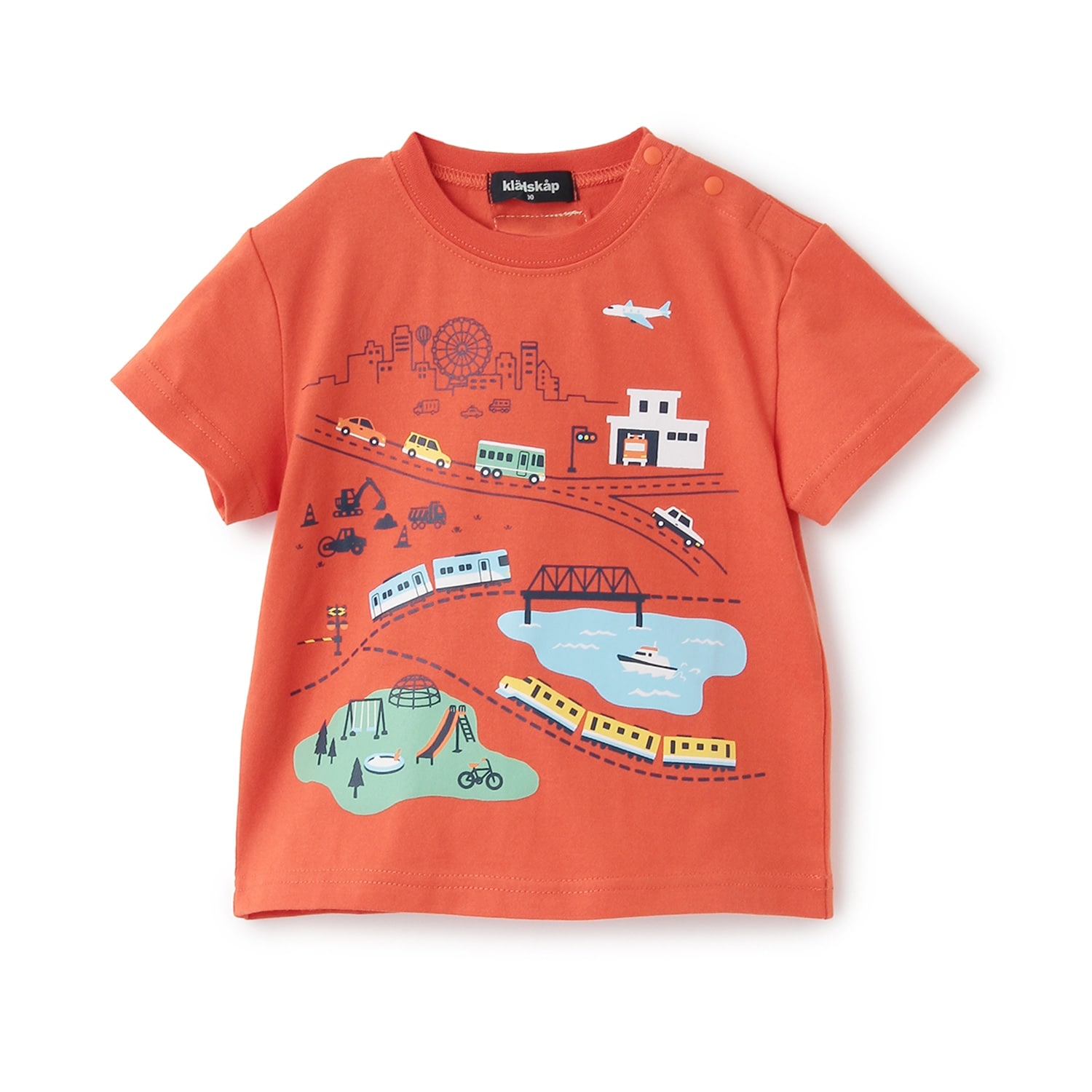 【人気商品再入荷】【直営店で取り扱い無し】街と乗り物半袖Tシャツ