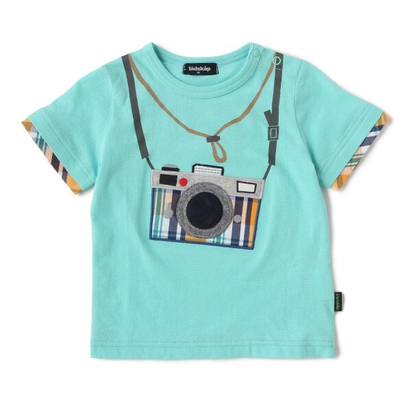 Narumiya Online ナルミヤ オンラインの公式通販サイトカメラアップリケ半袖tシャツ 80 オフ ホワイト キッズ