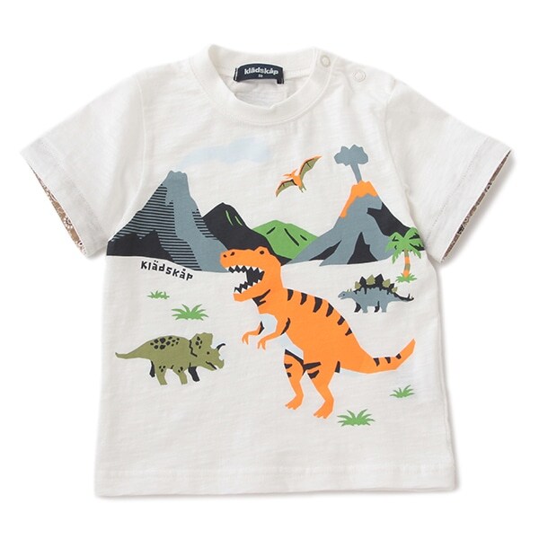 恐竜モチーフプリントTシャツ