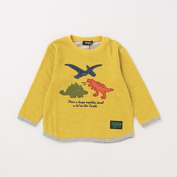 【人気商品再入荷】【直営店で取り扱い無し】恐竜接結長袖Tシャツ