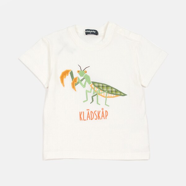 【人気商品再入荷】【直営店で取り扱い無し】昆虫アップリケ半袖Tシャツ