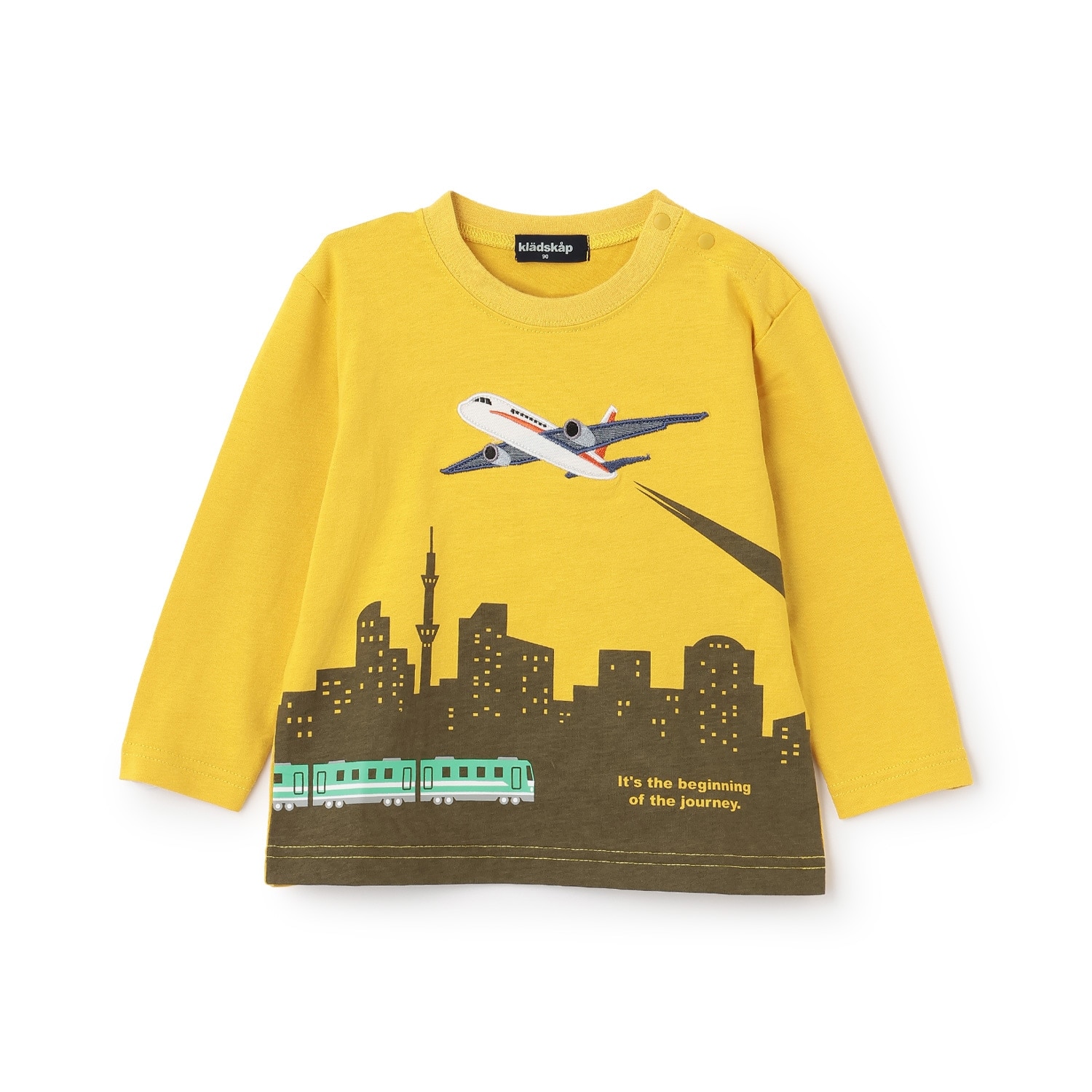 【人気商品再入荷】【直営店で取り扱い無し】空の旅/乗り物長袖Tシャツ