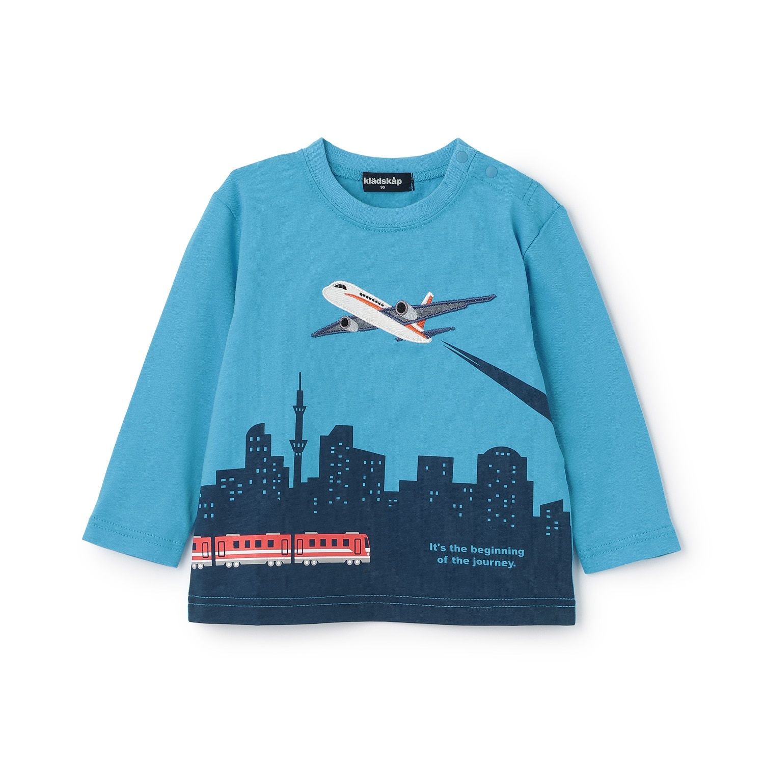 【人気商品再入荷】【直営店で取り扱い無し】空の旅/乗り物長袖Tシャツ