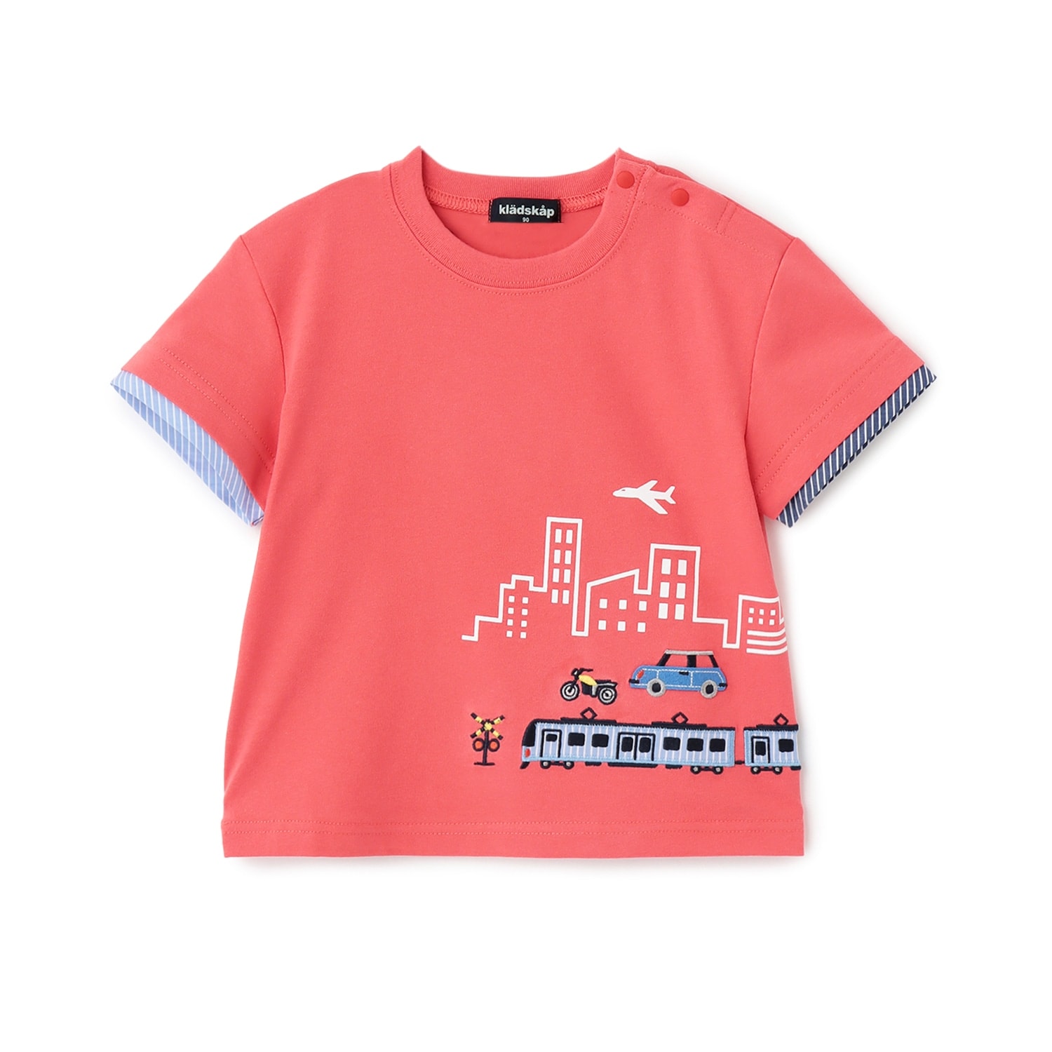 【人気商品再入荷】【直営店で取り扱い無し】乗り物と街半袖Tシャツ