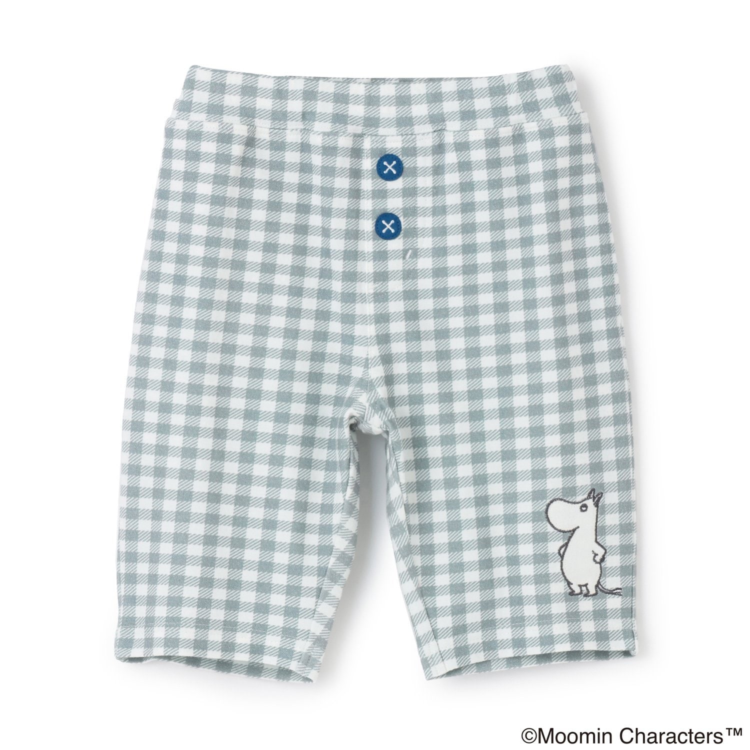 【MOOMIN】チェック6分丈レギパン