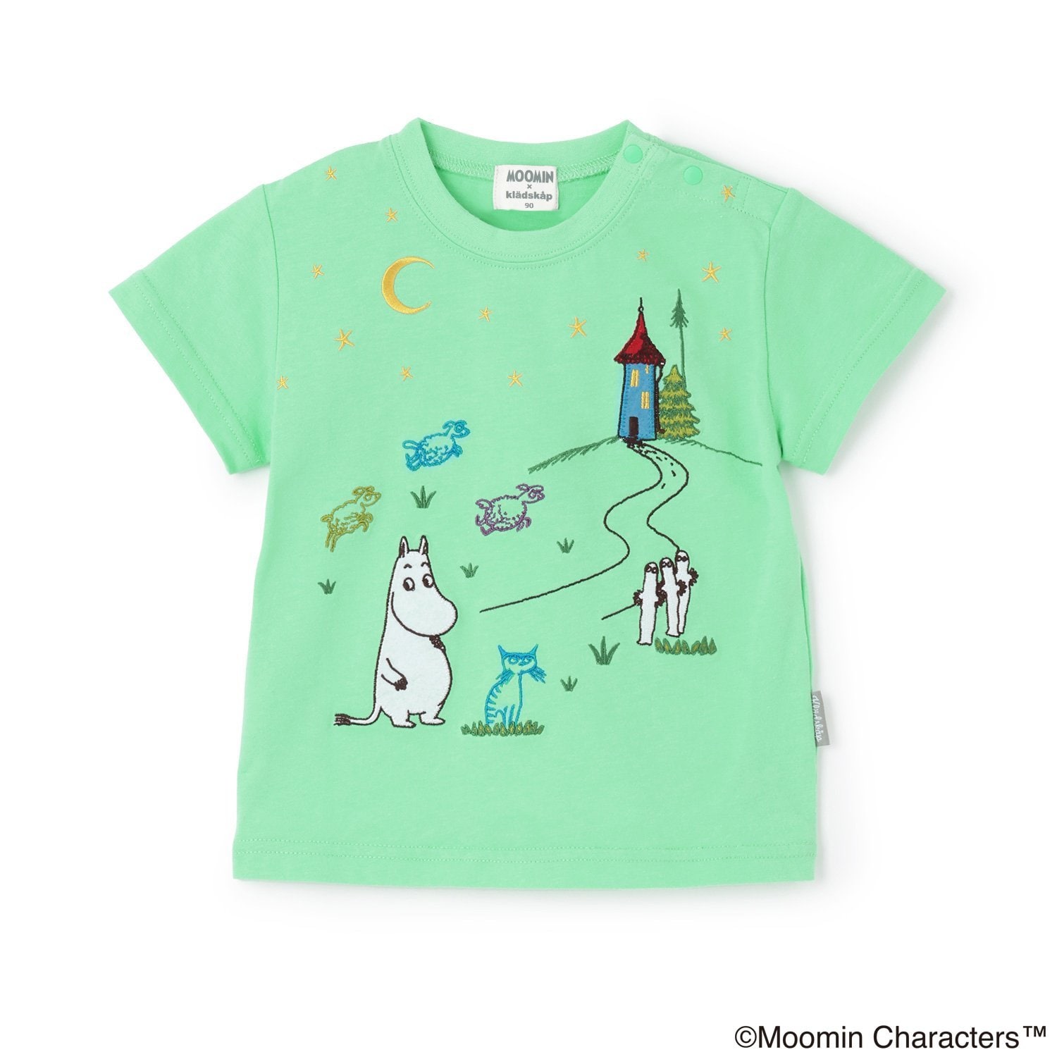 【MOOMIN】ムーミンと夜空半袖Tシャツ