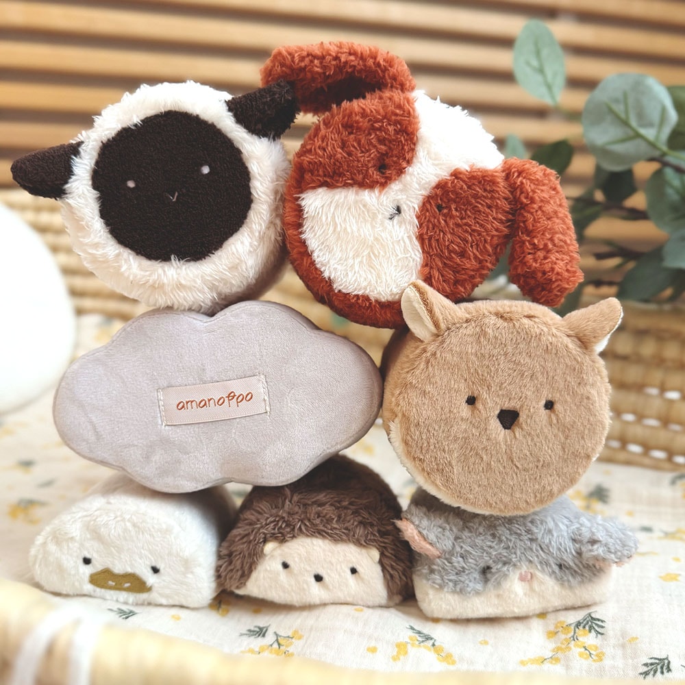 amanoppo】もちふわブロックふわふわ＋森の新しいおともだち(F マルチ