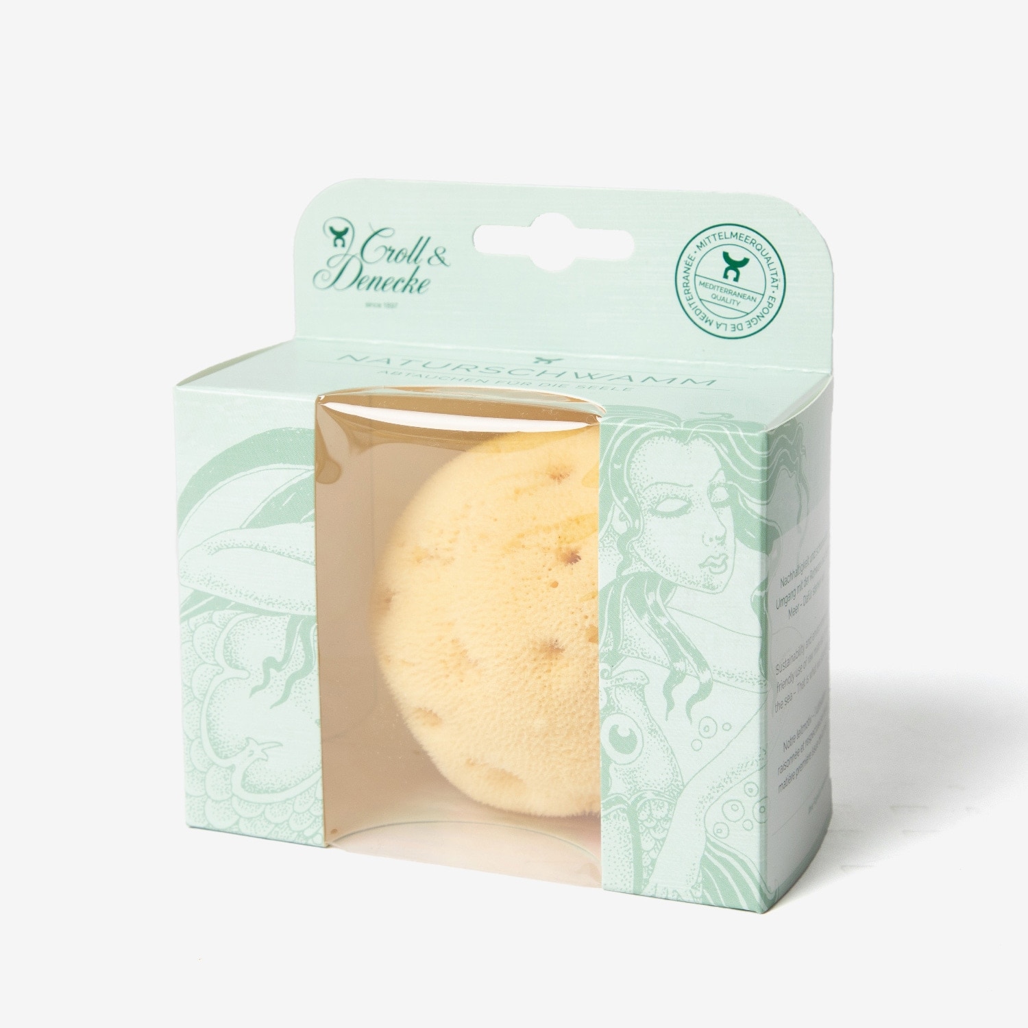 【CROLL&DENECKE】クロール&デネッケ 天然海綿 シルキータッチスポンジ M