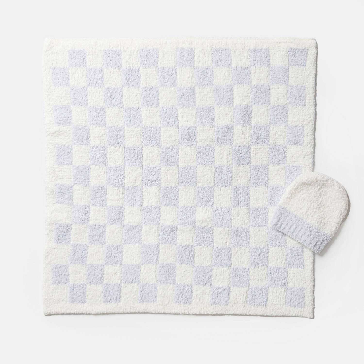 【Kashwere】カシウエア Baby Blanket Check w/ Cap ブランケット キャップ付き