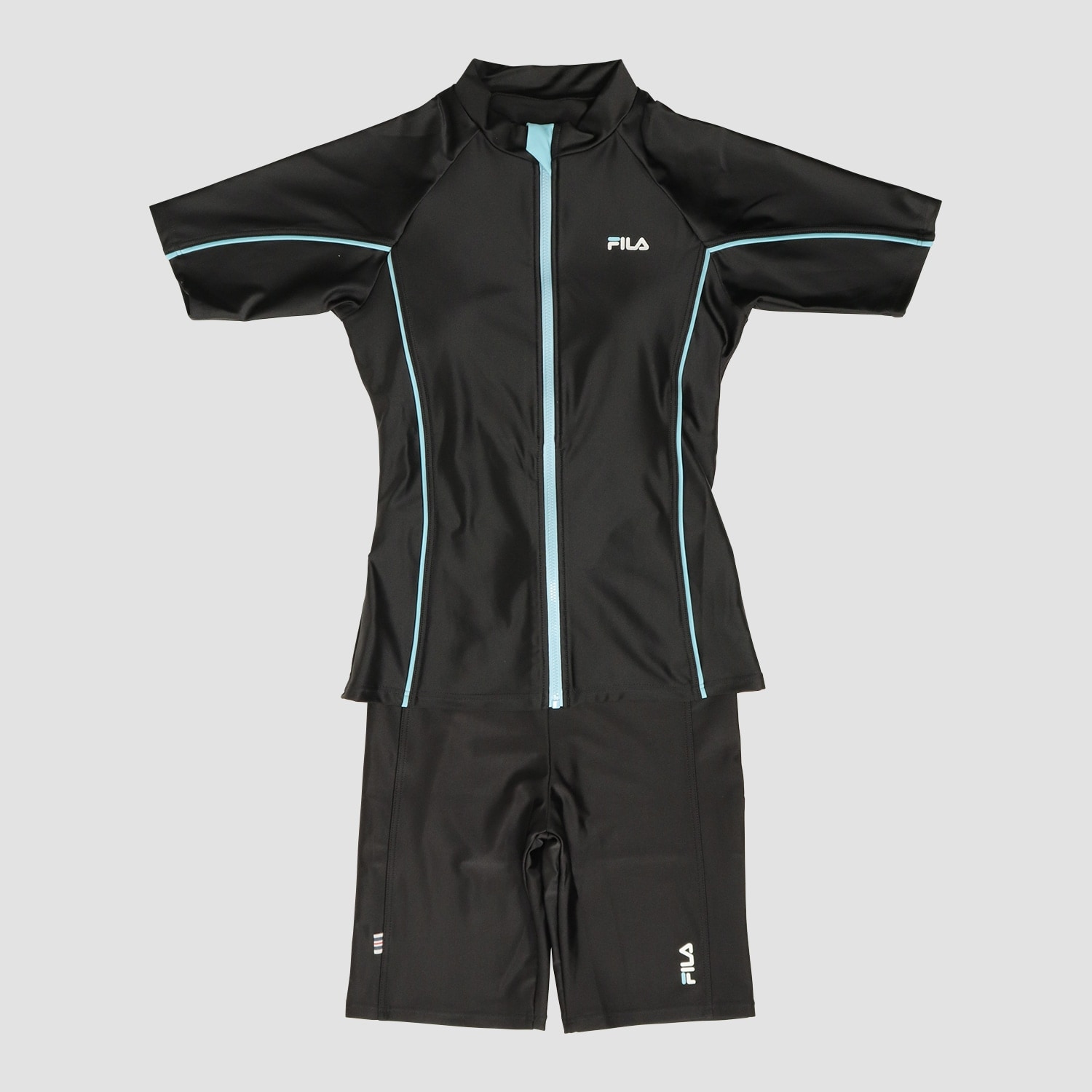 【SWIM】【FILA】ワンポイントZIP半袖セパレートスクール水着