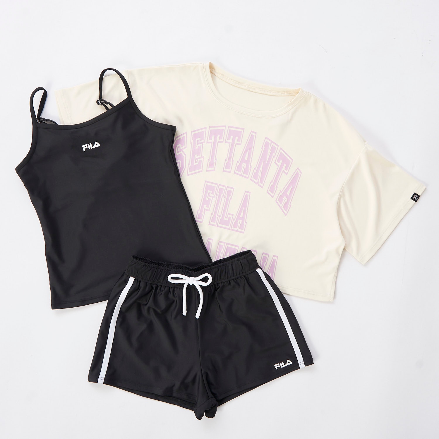 【FILA】短丈3点セット水着