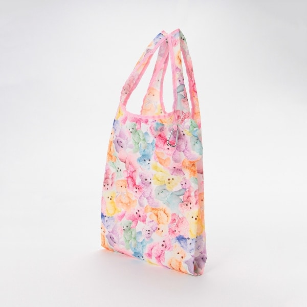 テディベア柄ポケッタブルエコバッグ