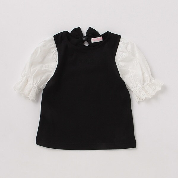 【ゆかご】メゾピアノ　肩出し　レース　リボン　Tシャツ  140 ゆかご】メゾピアノ 肩出し レース リボン Tシャツ 140 楽天市場
