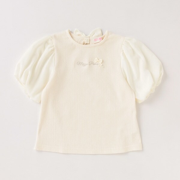 ロゴボリューム袖Tシャツ