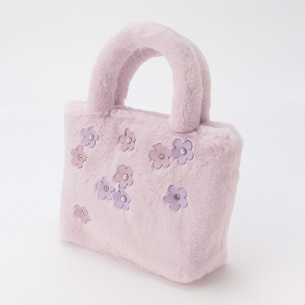 Narumiya Online ナルミヤ オンラインの公式通販サイトお花フェイクファートートバッグ F オフ ホワイト キッズ