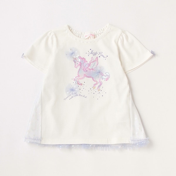 ペガサスプリント半袖Tシャツ(100cm オフ ホワイト): キッズ
