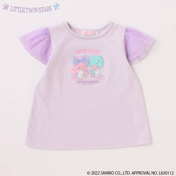 【Sanrio charactersキキ&ララ】チュールフレア袖Ｔシャツ