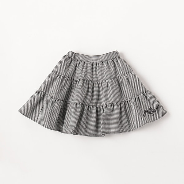 千鳥柄ティアードスカート(90cm 黒): キッズ - ナルミヤ オンライン