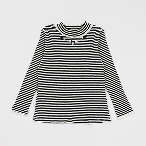 プチハイネック　テレコTシャツ