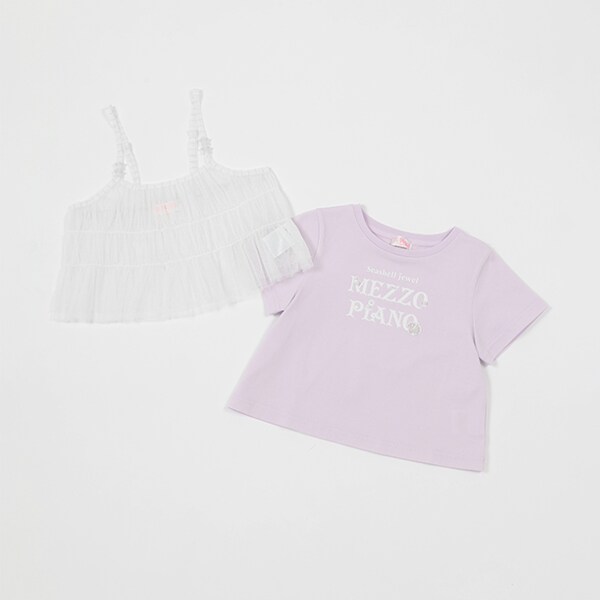 平成レトロ　メゾピアノみみちゃんきららちゃんTシャツとパンツコスメ柄セット110 m66073183521_1.jpg?1725254176