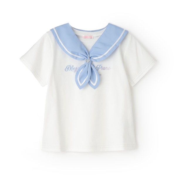 セーラーカラー　半袖Tシャツ