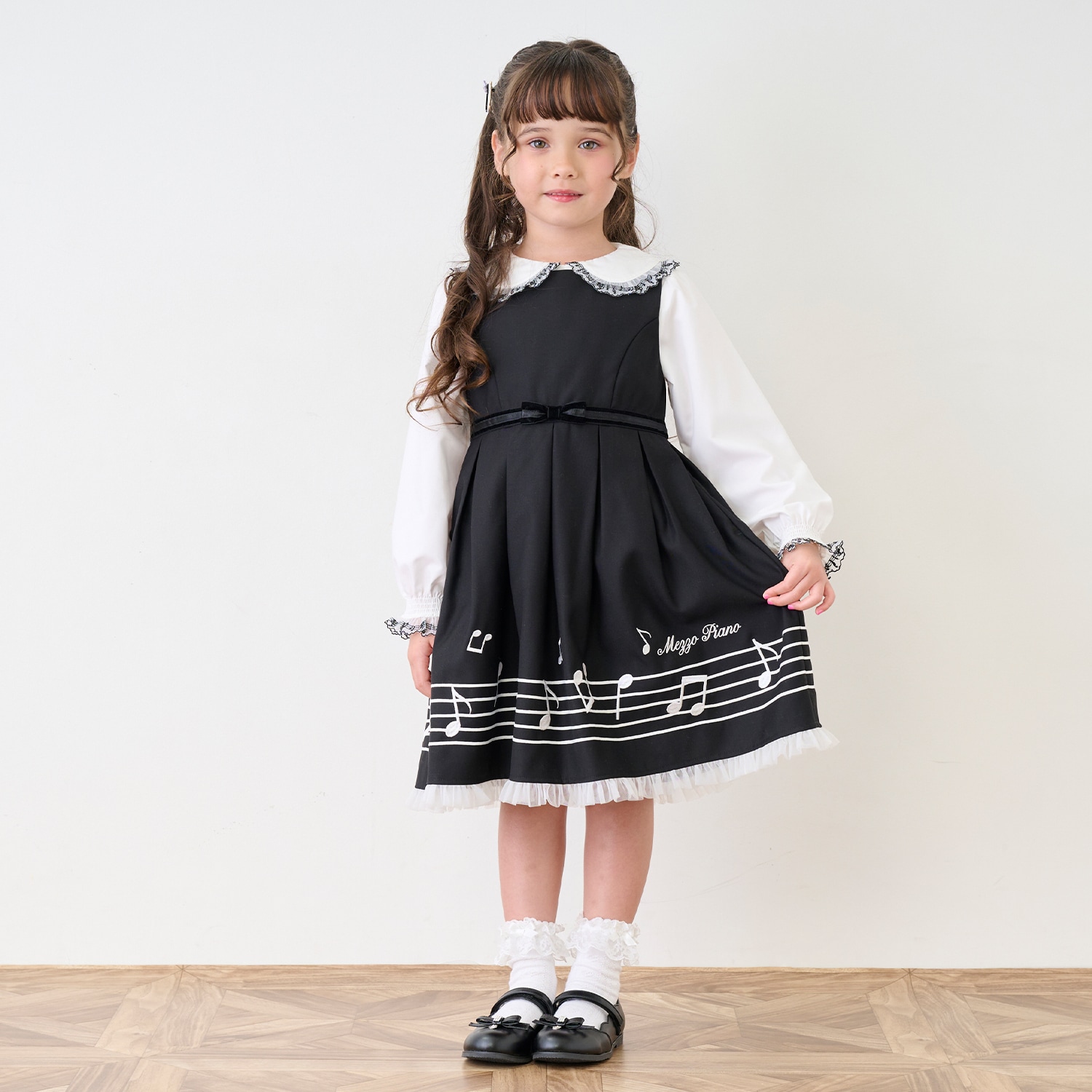 mezzo piano 音符　フレアスカート 160 mezzo piano（メゾピアノ）の「音符スカート（スカート）」 - WEAR