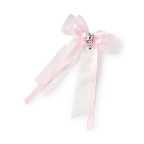 ♡ 3点 Rose サテンリボンヘアクリップ white ♡ 楽天市場】全品対象クーポン配布中！ ヘアクリップ 2個組 カラー