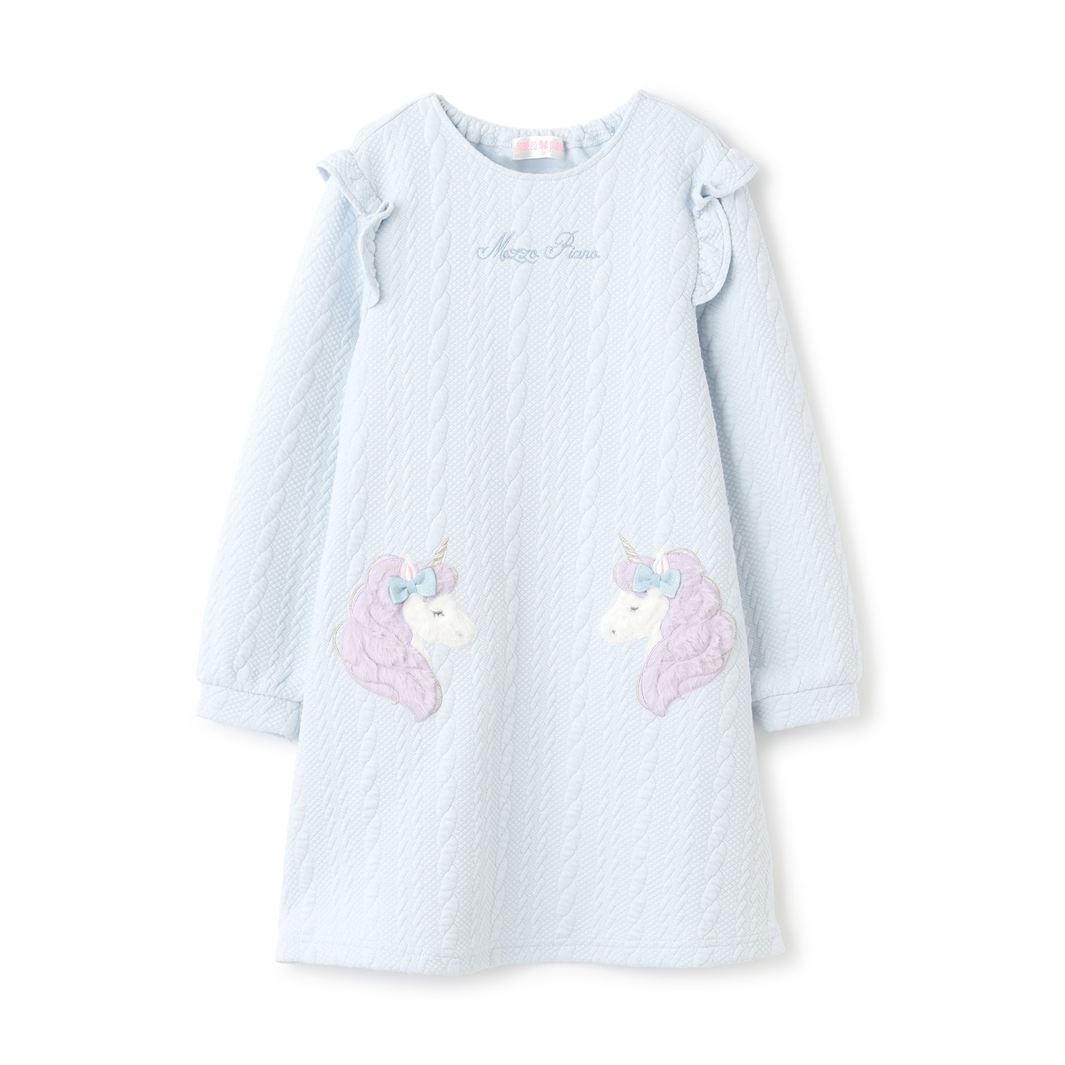 動物アップリケ カットワンピース