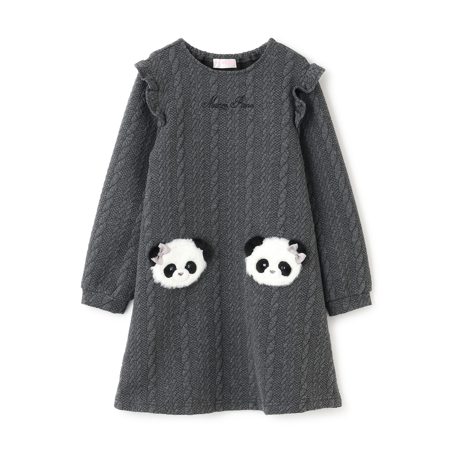 動物アップリケ カットワンピース